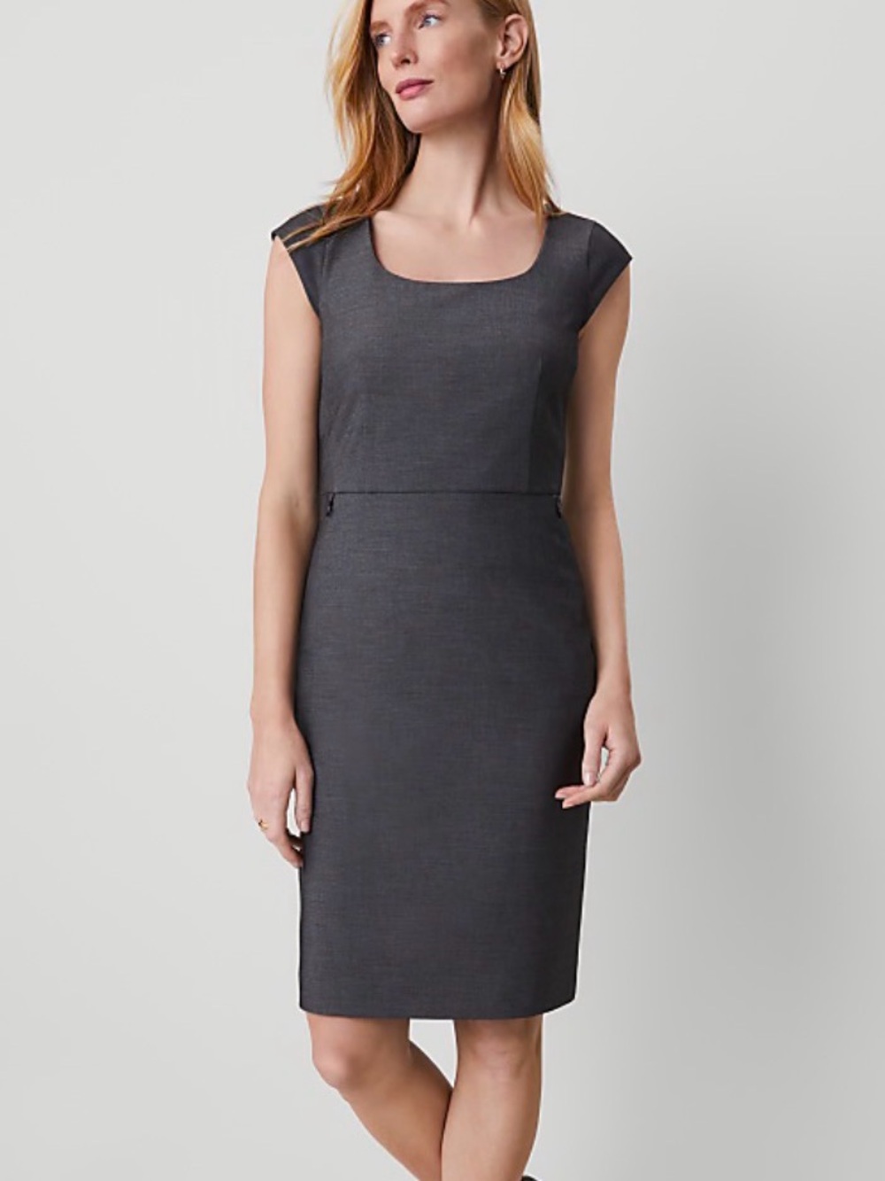 Ann Taylor Scoop Neck Dress in Bi-Stretch